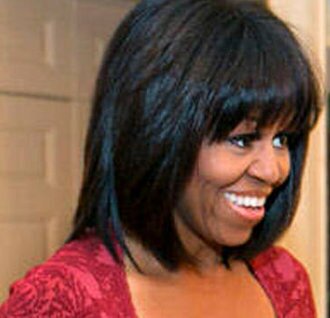 First Lady Michelle Obama celebrates her 49th birthday with a new hairstyle - a bangs. Image: @FLOTUS